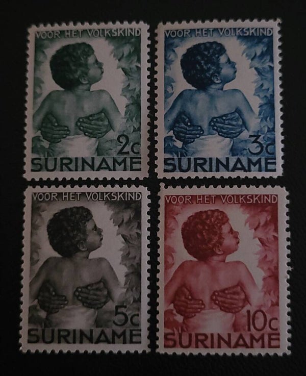 SURINAME NVPH 179-182 ONGESTEMPELD