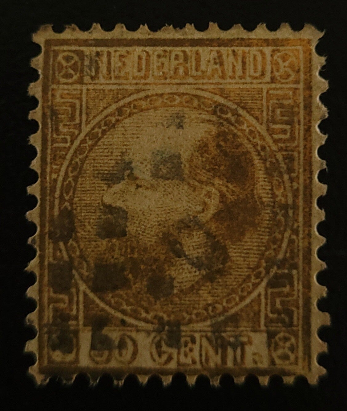 NVPH 12IA PUNTSTEMPEL 5(AMSTERDAM)