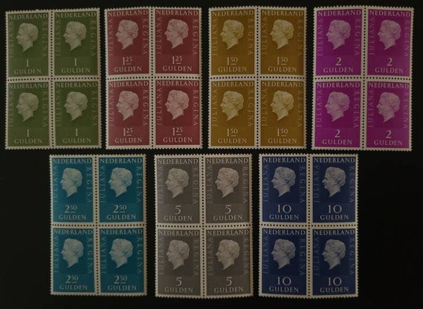 NVPH 952-958 POSTFRIS BLOK VAN 4