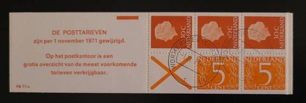 POSTZEGELBOEKJE PB 11A GESTEMPELD