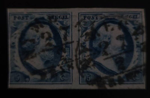 NVPH 1D HALFROND NIJMEGEN-A IN PAAR POSITIE 64-65 + ATTEST