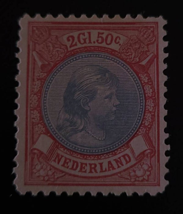 NVPH 47A ONGESTEMPELD MET ATTEST