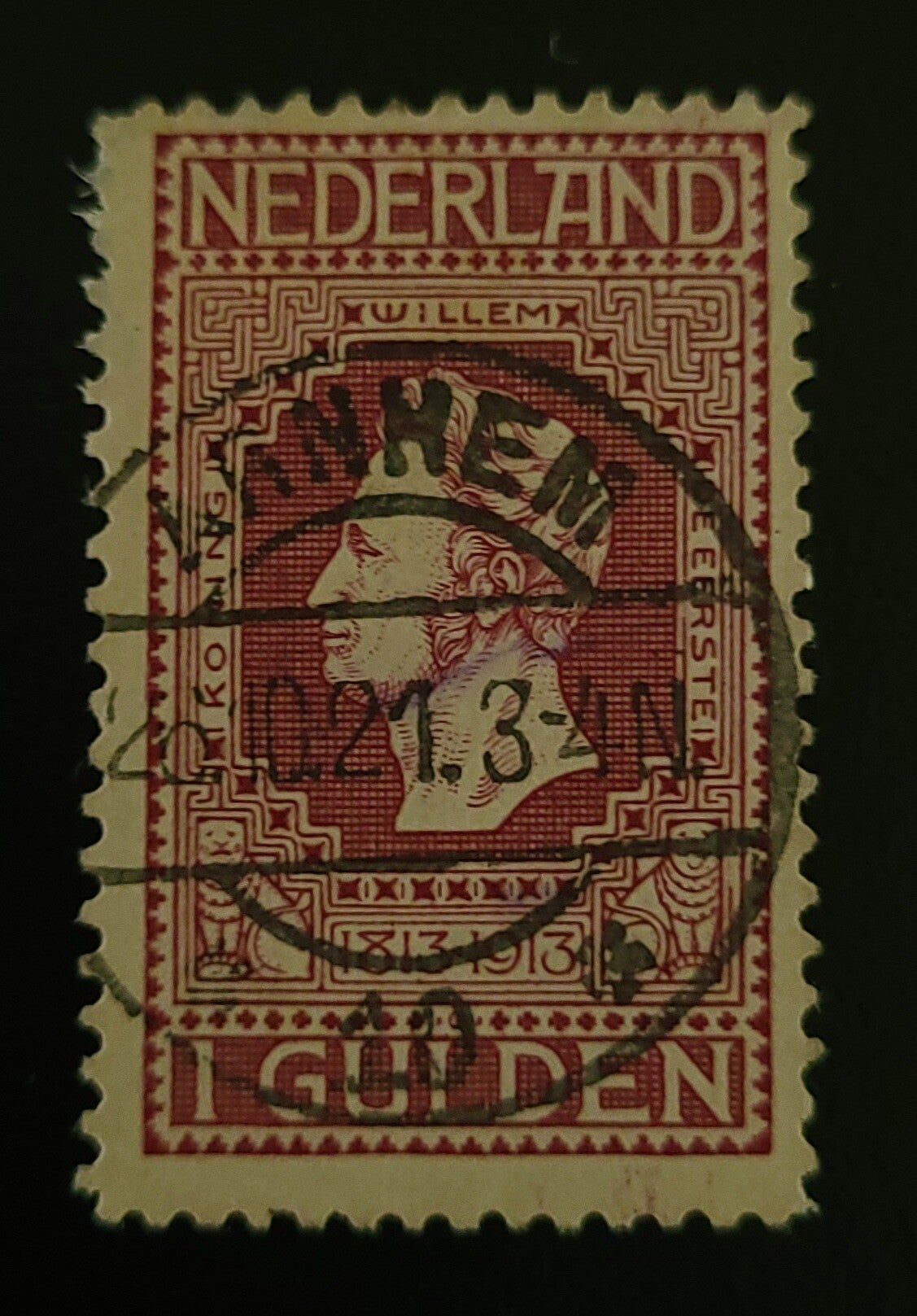 NVPH 98 GESTEMPELD LANGEBALK ARNHEM 10