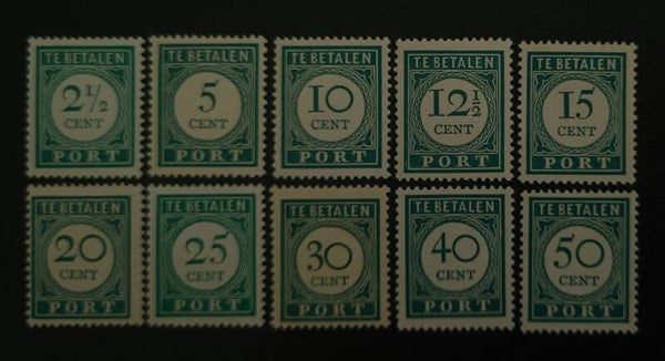 CURACAO PORT 34-43 ONGESTEMPELD