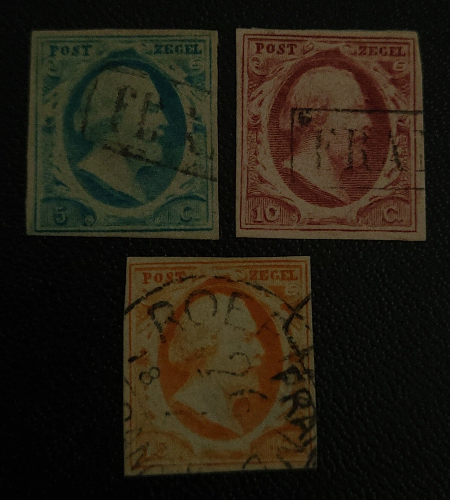 NVPH 1-3 GESTEMPELD