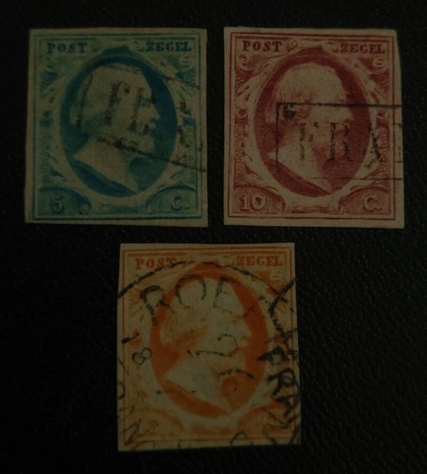 NVPH 1-3 GESTEMPELD