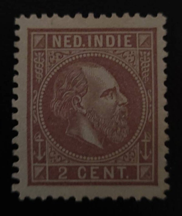 NED. INDIE NVPH 5 ONGESTEMPELD
