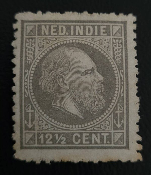 NED. INDIE NVPH 10 ONGESTEMPELD