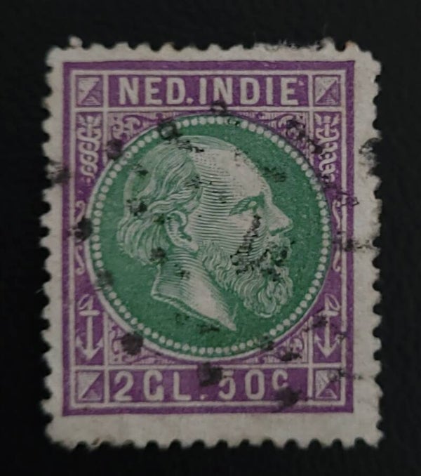 NED. INDIE NVPH 16B GESTEMPELD