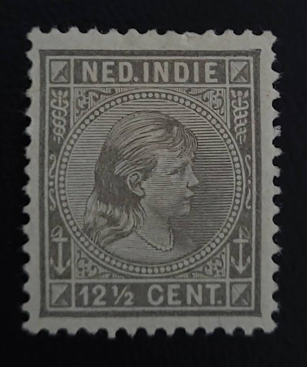 NED. INDIE NVPH 24 ONGESTEMPELD