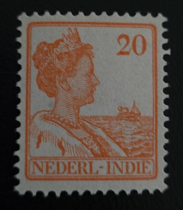 NED. INDIE NVPH 122 ONGESTEMPELD