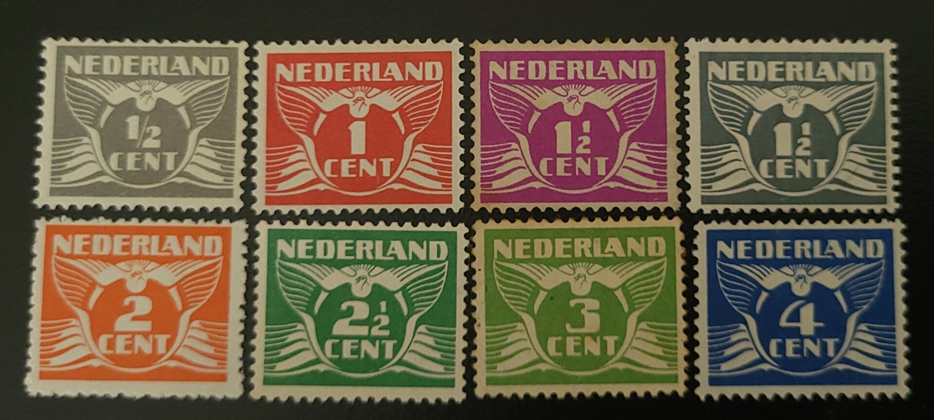 NVPH 169-176 ONGESTEMPELD