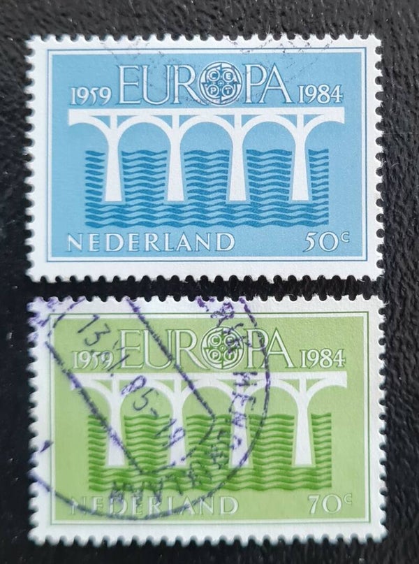 NVPH 1307-1308 GESTEMPELD
