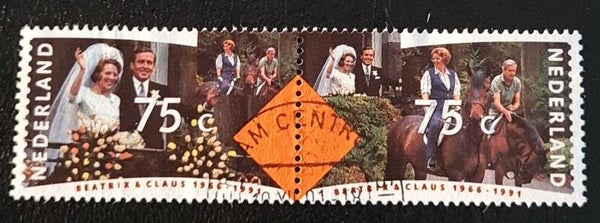 NVPH 1466A-1467A GESTEMPELD