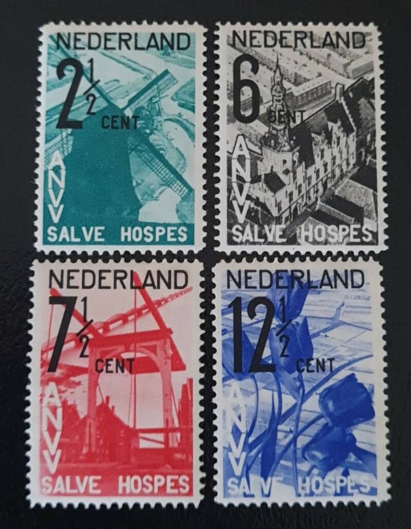 NVPH 244-247 ONGESTEMPELD