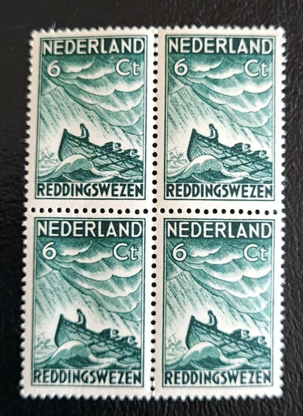 NVPH 259 POSTFRIS IN BLOK VAN VIER