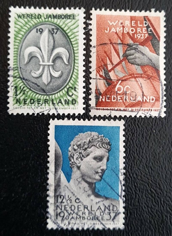 NVPH 293-295 GESTEMPELD