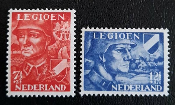 NVPH 402-403 ONGESTEMPELD