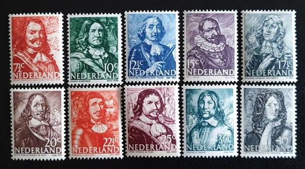 NVPH 412-421 ONGESTEMPELD