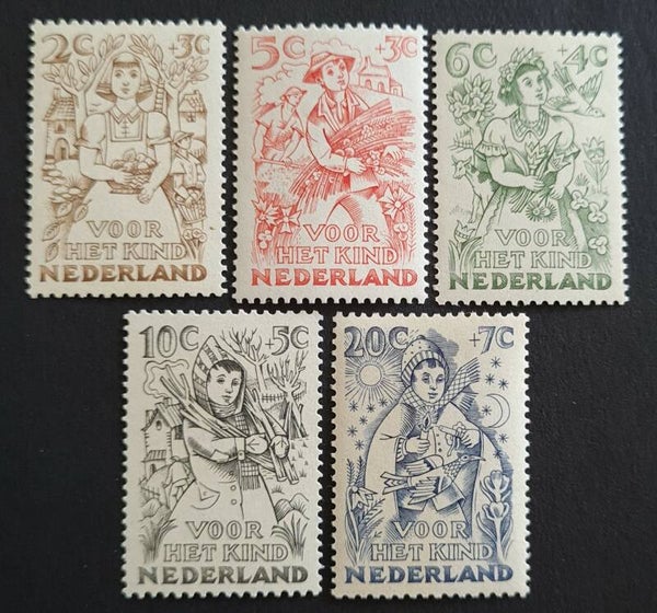 NVPH 544-548 POSTFRIS