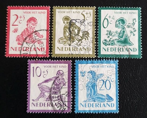 NVPH 563-567 GESTEMPELD