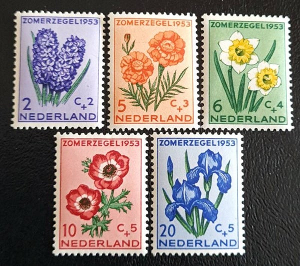 NVPH 602-606 ONGESTEMPELD