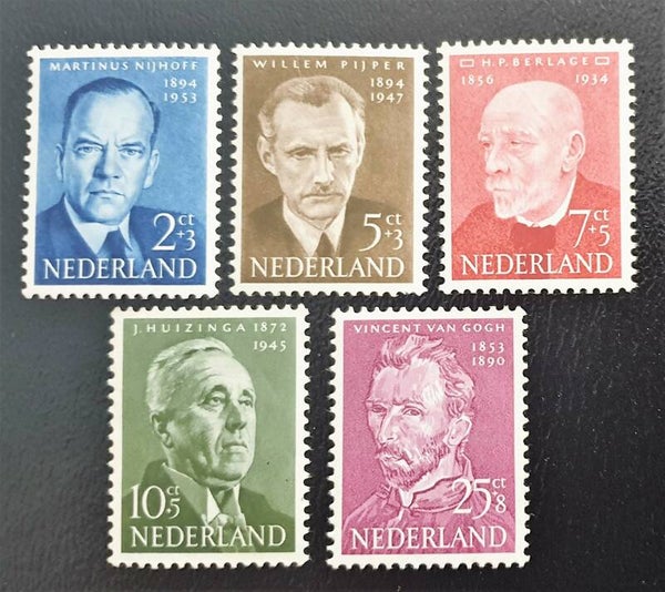 NVPH 641-645 ONGESTEMPELD