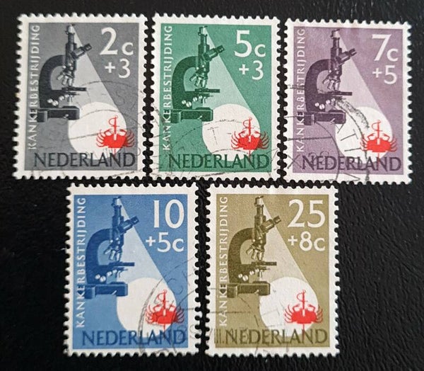 NVPH 661-665 GESTEMPELD