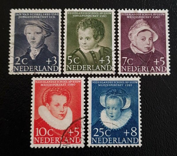 NVPH 683-687 GESTEMPELD