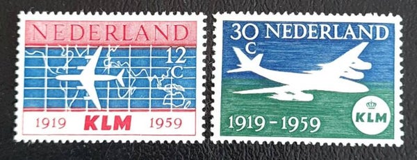 NVPH 729-730 ONGESTEMPELD
