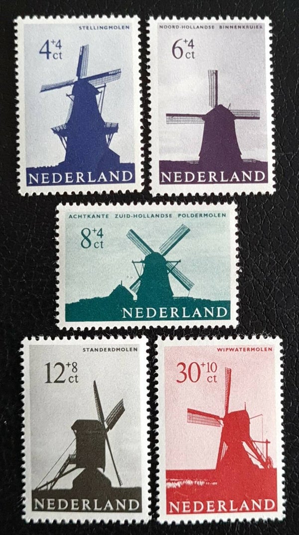 NVPH 786-790 ONGESTEMPELD
