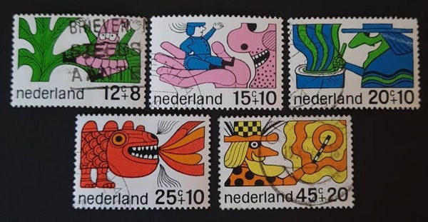 NVPH 912-916 GESTEMPELD