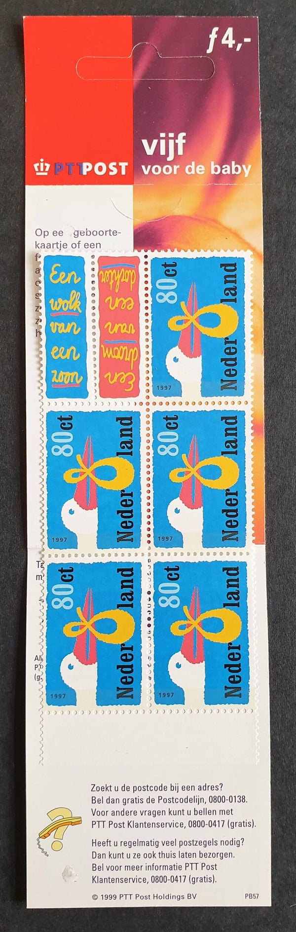 POSTZEGELBOEKJE PB 57 POSTFRIS