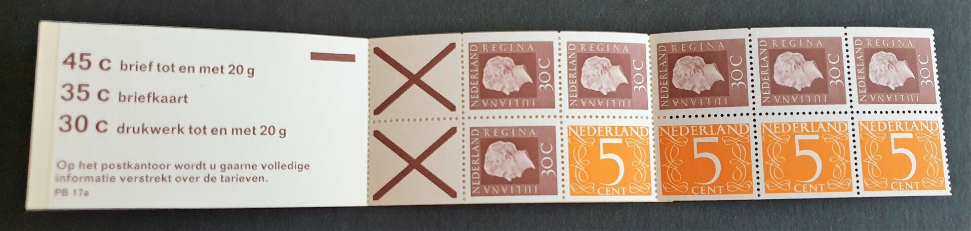 POSTZEGELBOEKJE PB 17A POSTFRIS