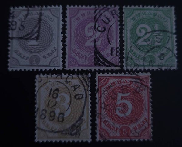 CURACAO NVPH 13-17 GESTEMPELD