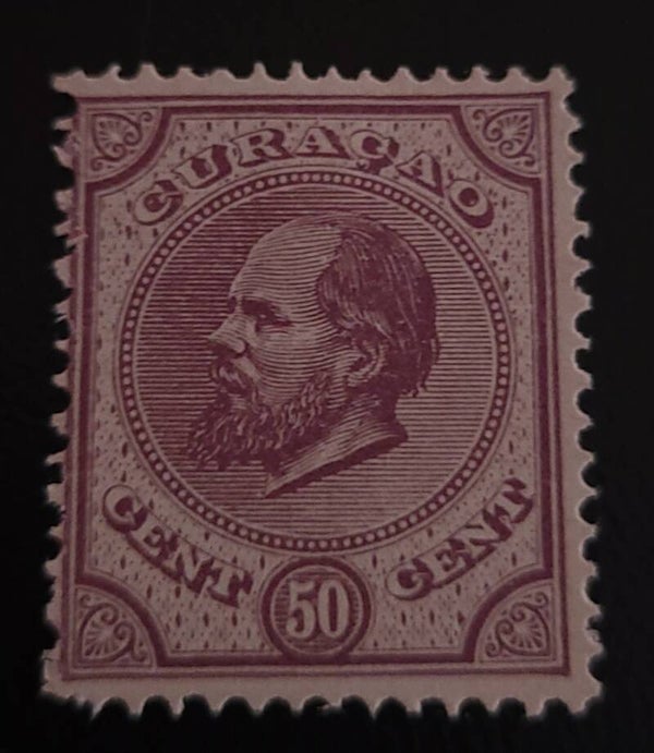 CURACAO NVPH 9 ONGESTEMPELD