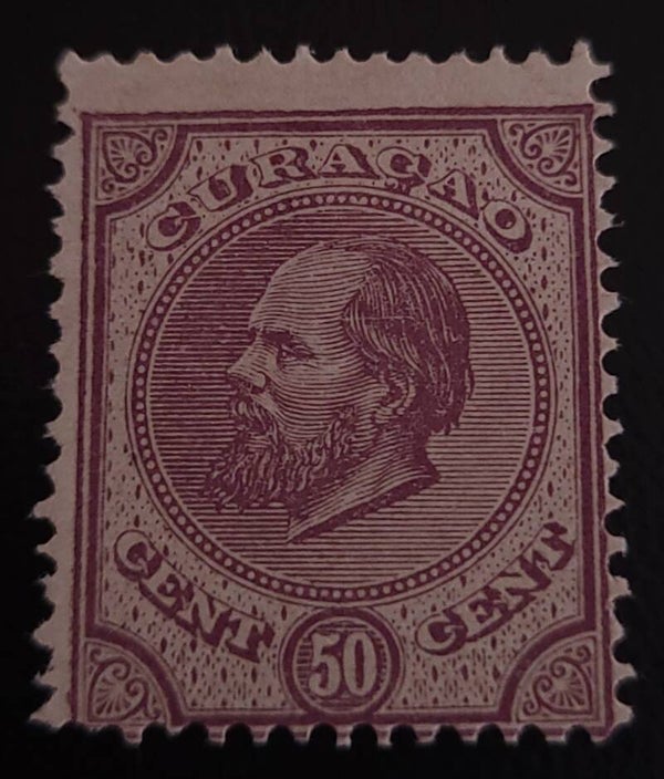 CURACAO NVPH 9 ONGESTEMPELD