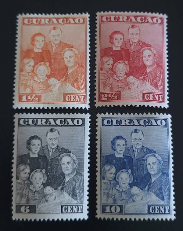 CURACAO NVPH 164-167 ONGESTEMPELD