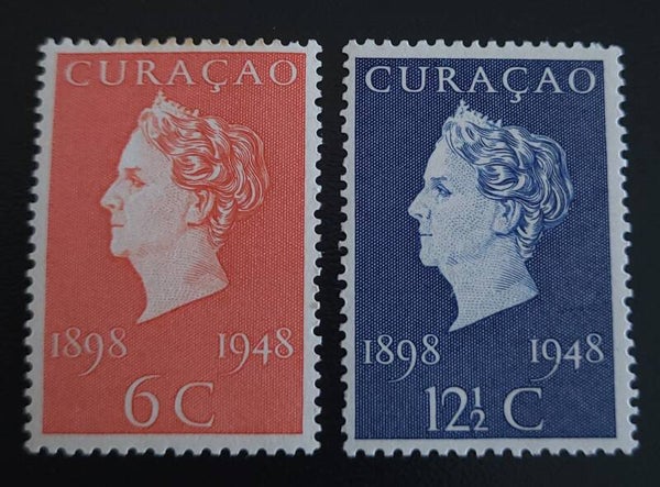 CURACAO NVPH 196-197 ONGESTEMPELD