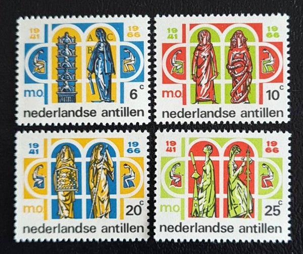 NEDERLANDSE ANTILLEN NVPH 372-375 ONGESTEMPELD