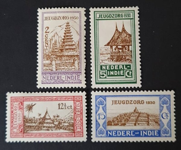 NED. INDIE NVPH 167-170 ONGESTEMPELD