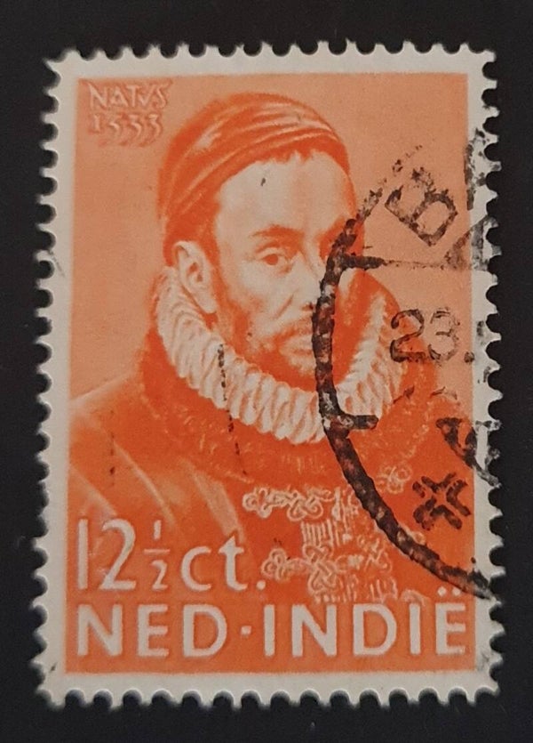 NED. INDIE NVPH 180 GESTEMPELD