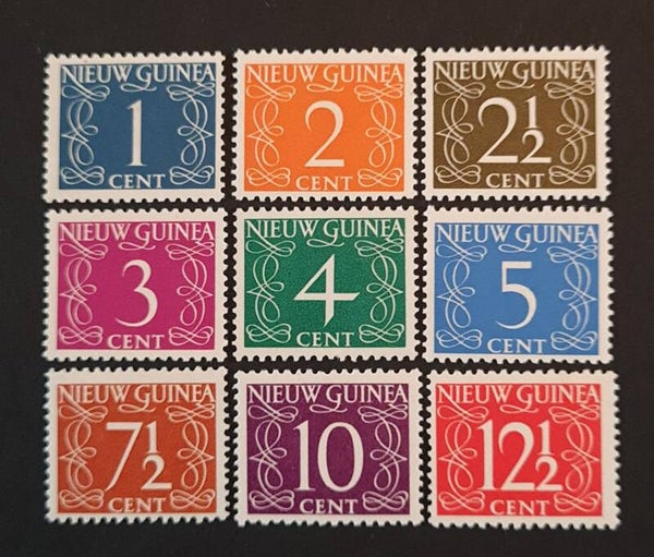 NEDERLANDS NIEUW-GUINEA NVPH 1-9 POSTFRIS