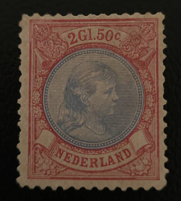 NVPH 47A ONGESTEMPELD(NG) MET ATTEST