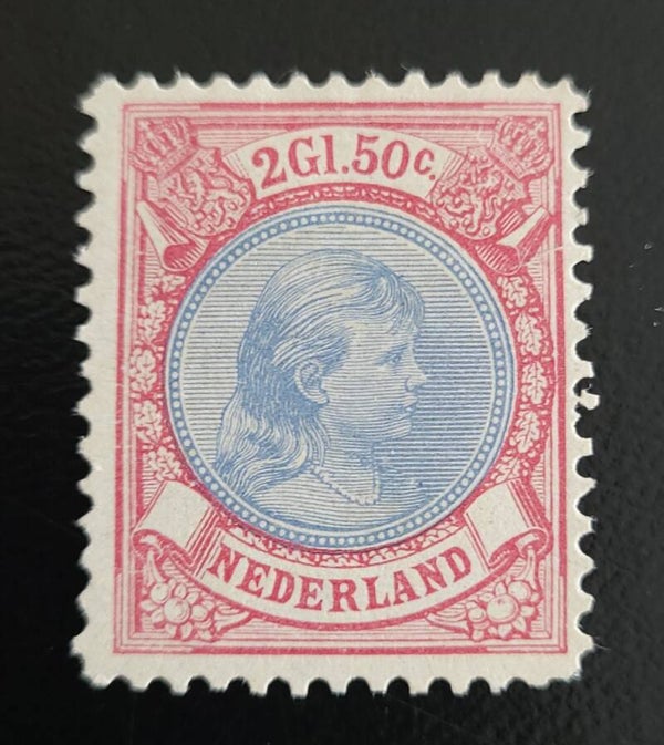 NVPH 47A ONGESTEMPELD MET ATTEST