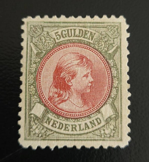 NVPH 48C ONGESTEMPELD MET ATTEST