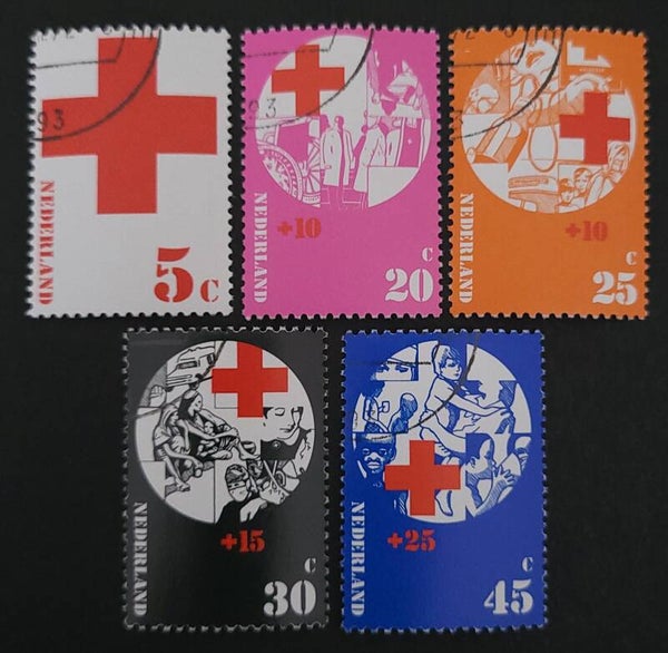 NVPH 1015-1019 GESTEMPELD