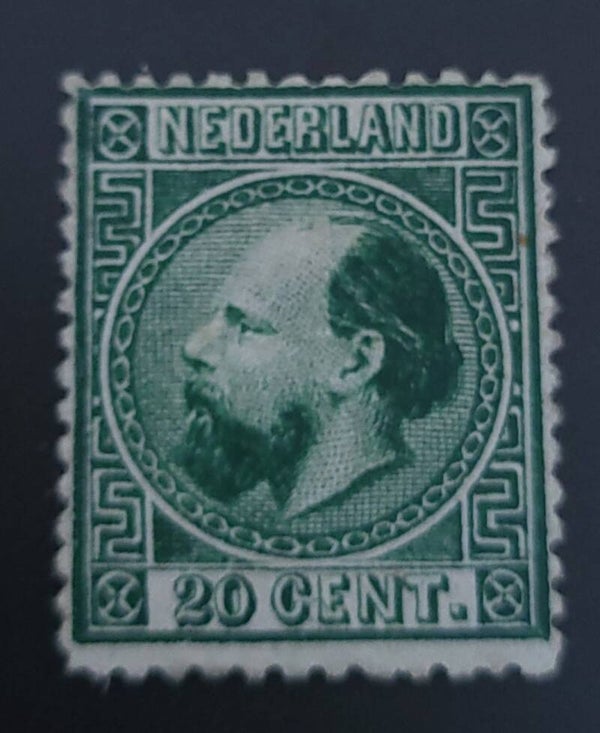 NVPH 10IIE ONGESTEMPELD + ATTEST