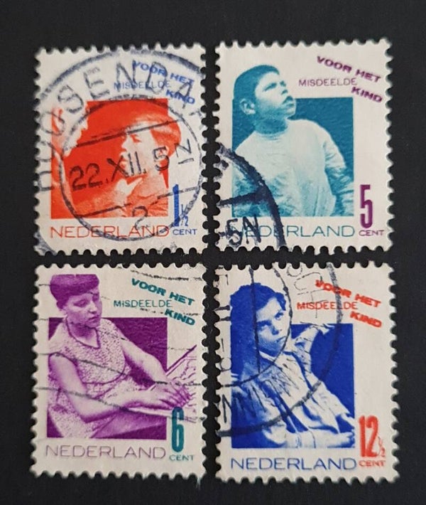 NVPH 240-243 GESTEMPELD KORTEBALK ROOSENDAAL