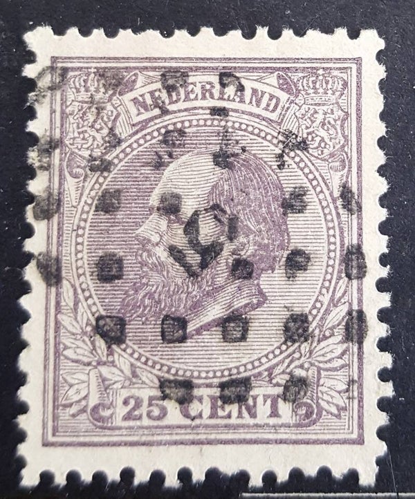 NVPH 26 GESTEMPELD PUNTSTEMPEL 5(AMSTERDAM)